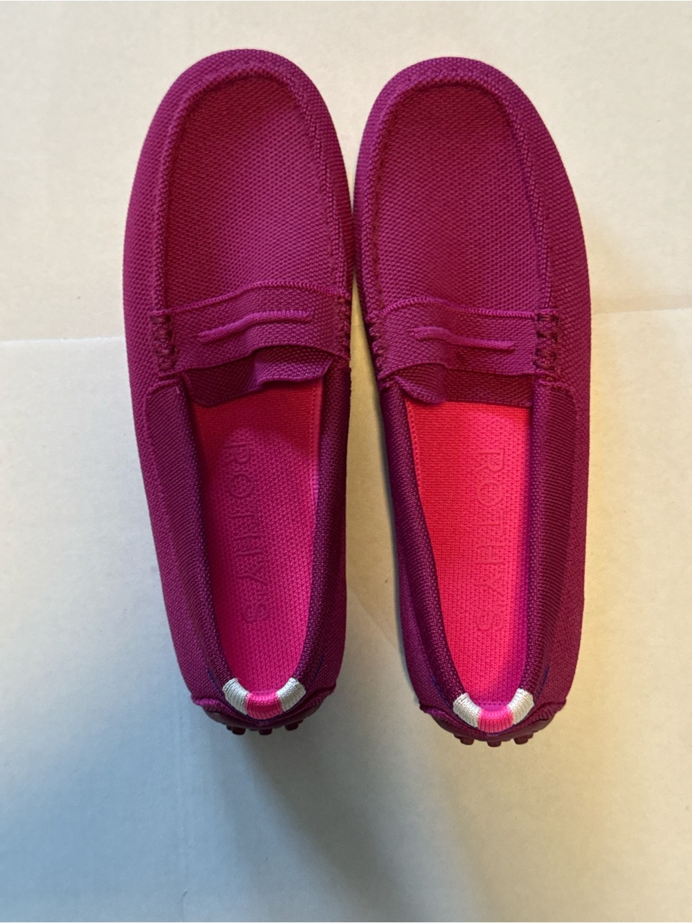 Rothy's Women's Slip-On Loafers in Berry